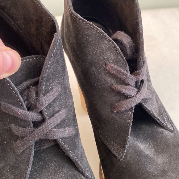 J. Crew black suede heels/ platform booties - Picture 15 of 16